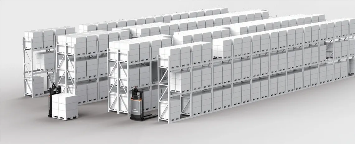 Multi-level rack low level transferring