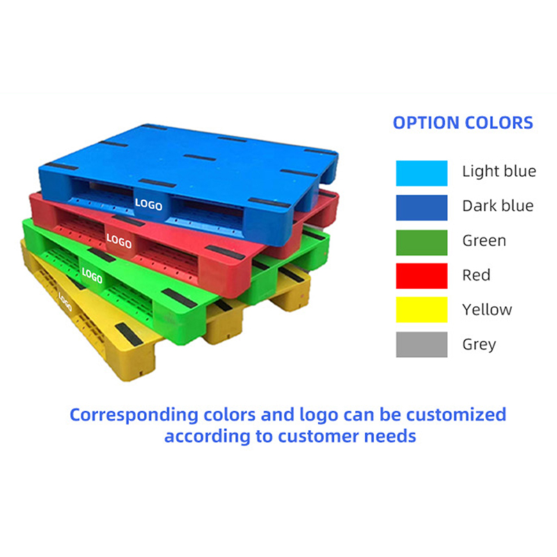 Heavy Duty 3 Runners Open Deck Single Double Face HDPE Made Racking Plastic Flooring Pallet For Warehouse Storage