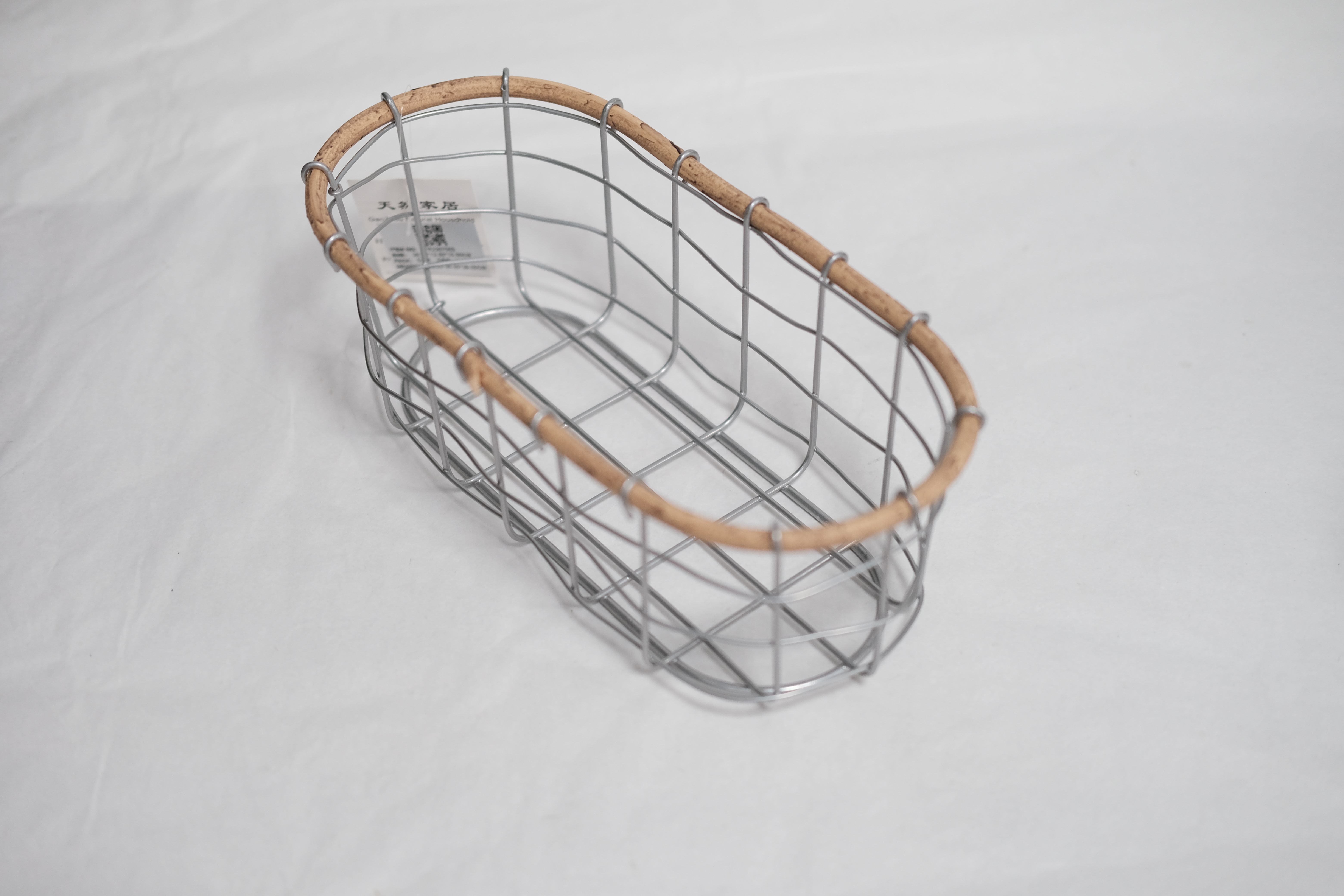 Customized Size Metal Wire Basket Durable Plastic Woven Folding Mesh Black Yellow Colors Home Kitchen Bathroom Household Cartons
