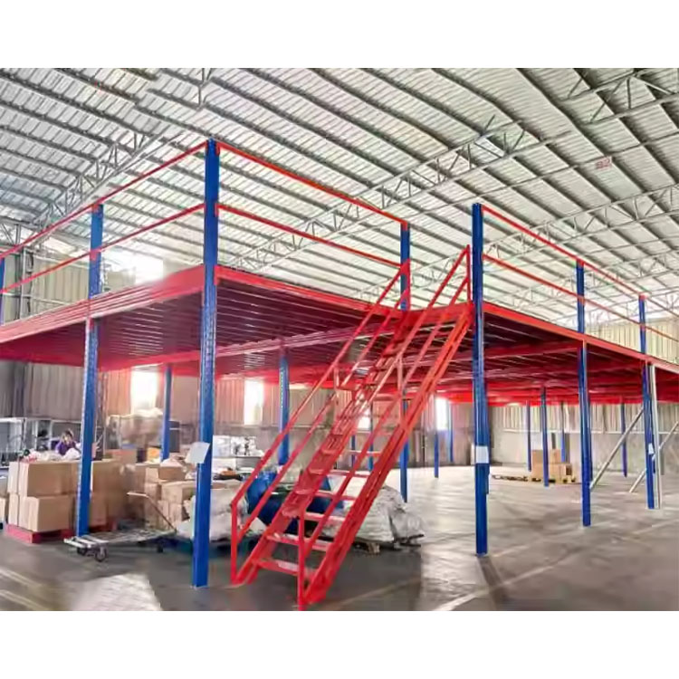 Modular Steel Mezzanine Floor Platform System For Large Scale Industrial Warehouse Storage