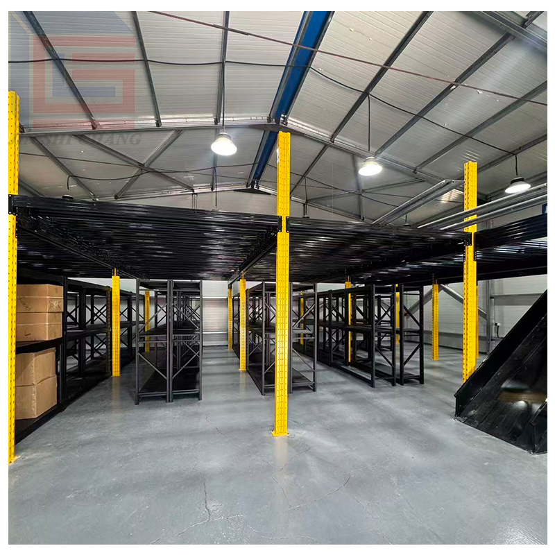 Mezzanine Floor System for Warehouse Storage Steel Rack Supported Industrial Platform