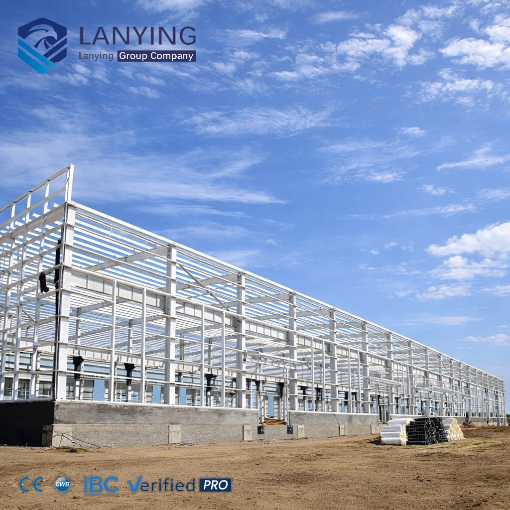 Low-cost Prefabricated Logistics Warehouse Hall Steel Structure Buildings