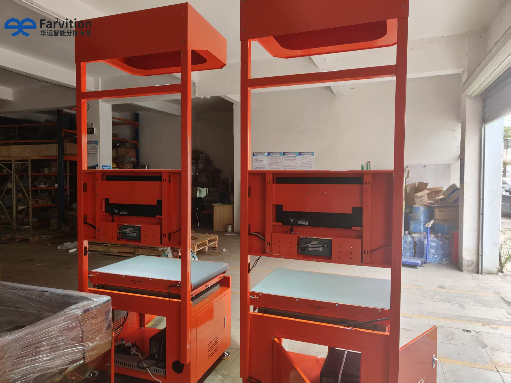 Intelligent Logistics Warehouse System Package Size Weighing Scanning Integrated Dws Desktop Static One-two Sorting Machine