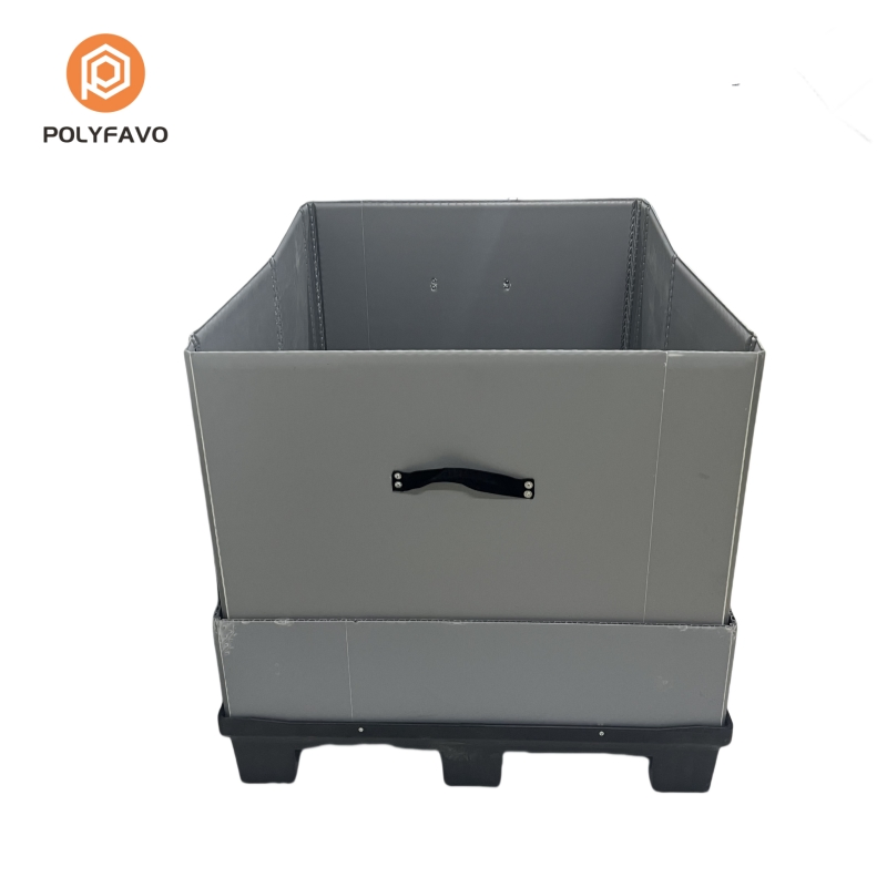 OEM ODM Customized Lightweight Heavy Duty Collar Sleeve Collapsible Z Fold Pallet Box