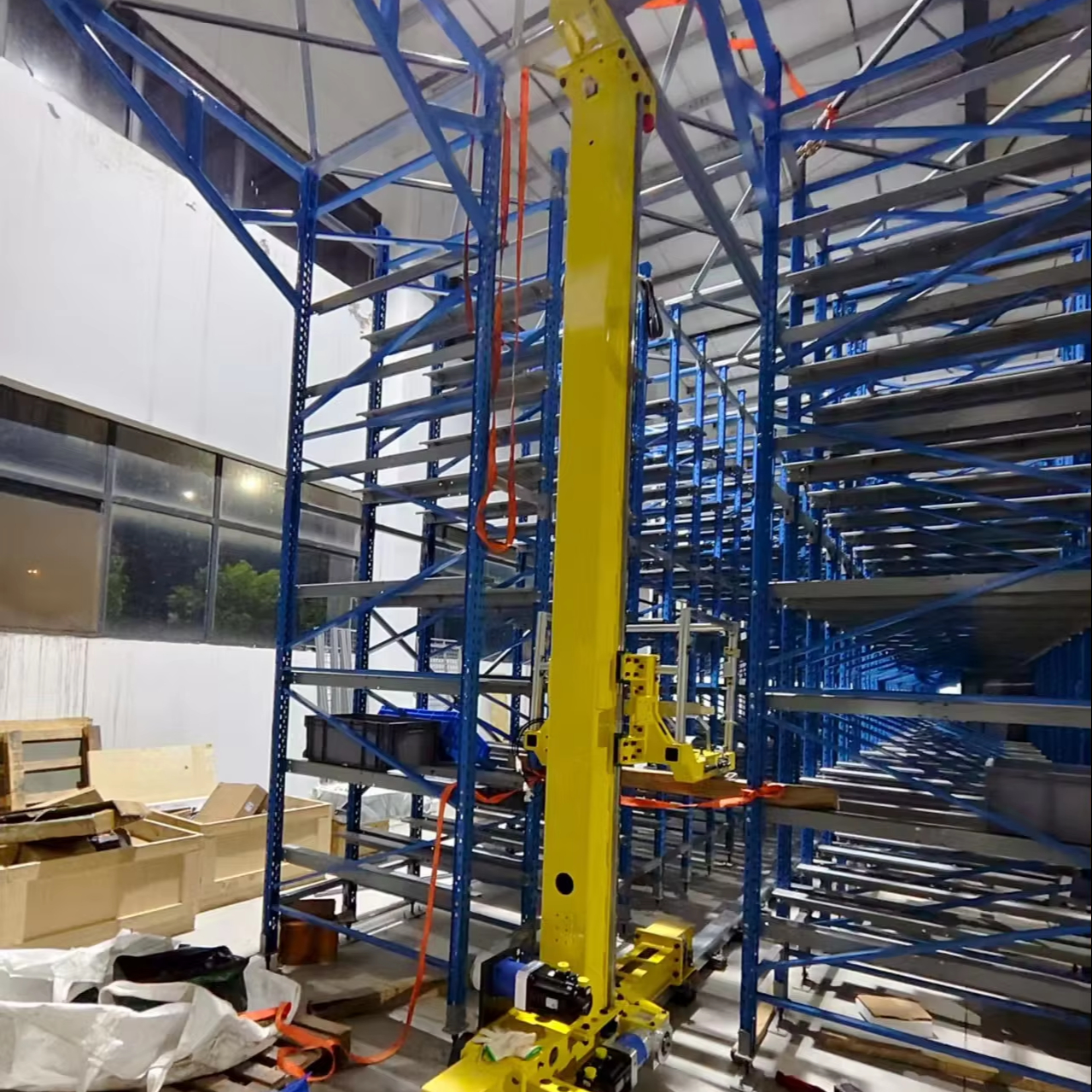 Intelligent Heavy-Duty Autonomous Mobile Delivery Robot AS/RS System Super Weight Stacker Cargo Storage Equipment