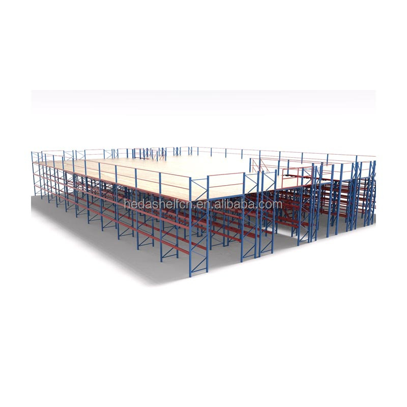 Free Design Industrial Steel Platform Warehouse Multi-Tier Racking Support Mezzanine Floor