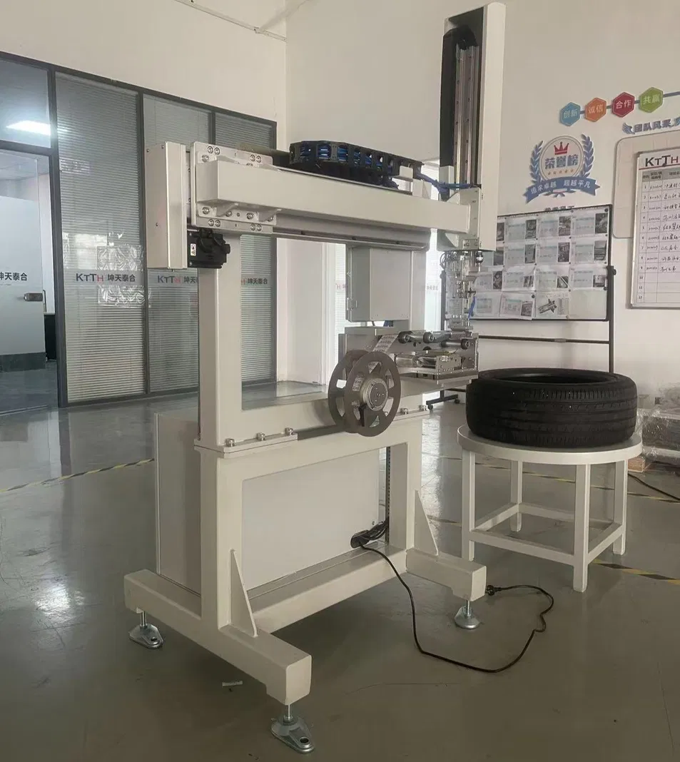 Customized Heavy Duty Inline Tire Labeling System for Industrial Rubber Product Sifting