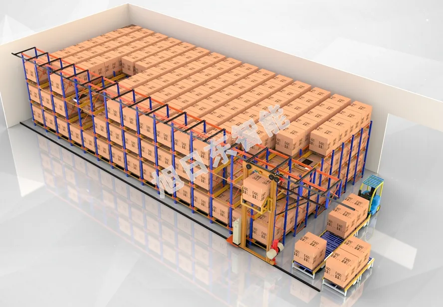 Stainless Steel Pallet Racking Automatic Warehouse Storage System with Stacking Cranes