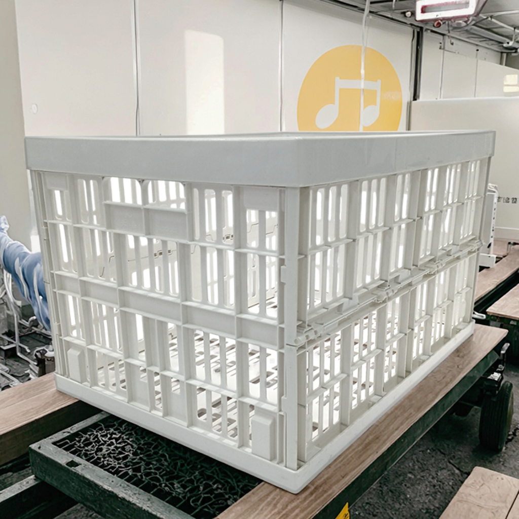 Folding Turnover Crate XingTai Plastic Storage Basket Storage Factory Large Foldable Plastic Crate Lid Breathable