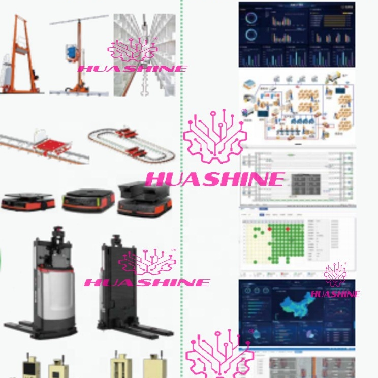 ASRS Widely Used at "SMART FACTORY" WITH SOFTWARE SCADA/LES/MES/WMS/WCS/LTCS/iMES at 4.0 INDUSTRY HUASHINE INTELLIGENT