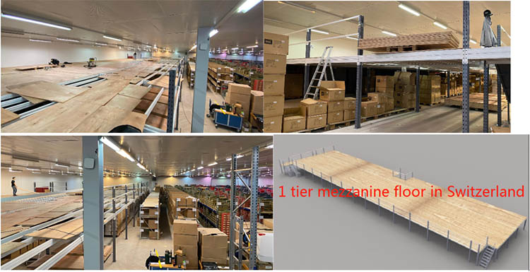 Free Design Industrial Steel Platform Warehouse Multi-Tier Racking Support Mezzanine Floor