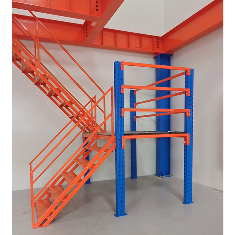 Custom Q235b Metal Mezzanine Floor Attic Loft Shelf Steel Platforms Warehouse Office Heavy Duty Mezzanine Floor Racking System