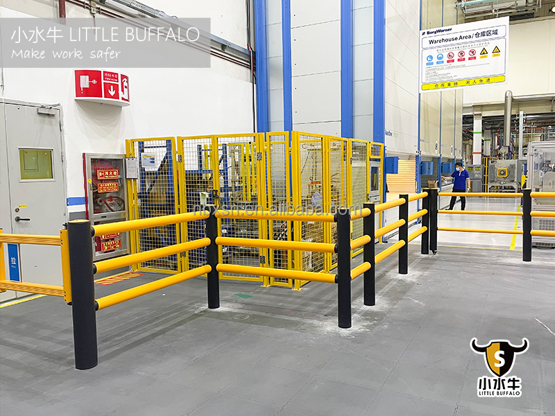 Factory safety barrier layout