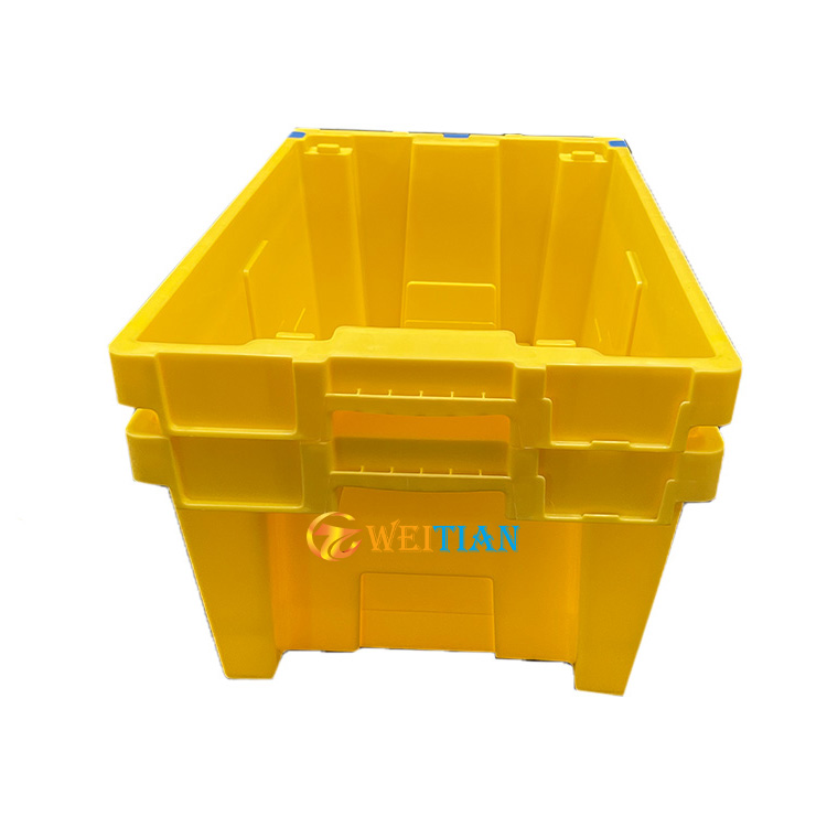 Euro Tote Plastic Industrial Plastic Storage Fish Box Bins for Logistics Transport Plastic Moving Box