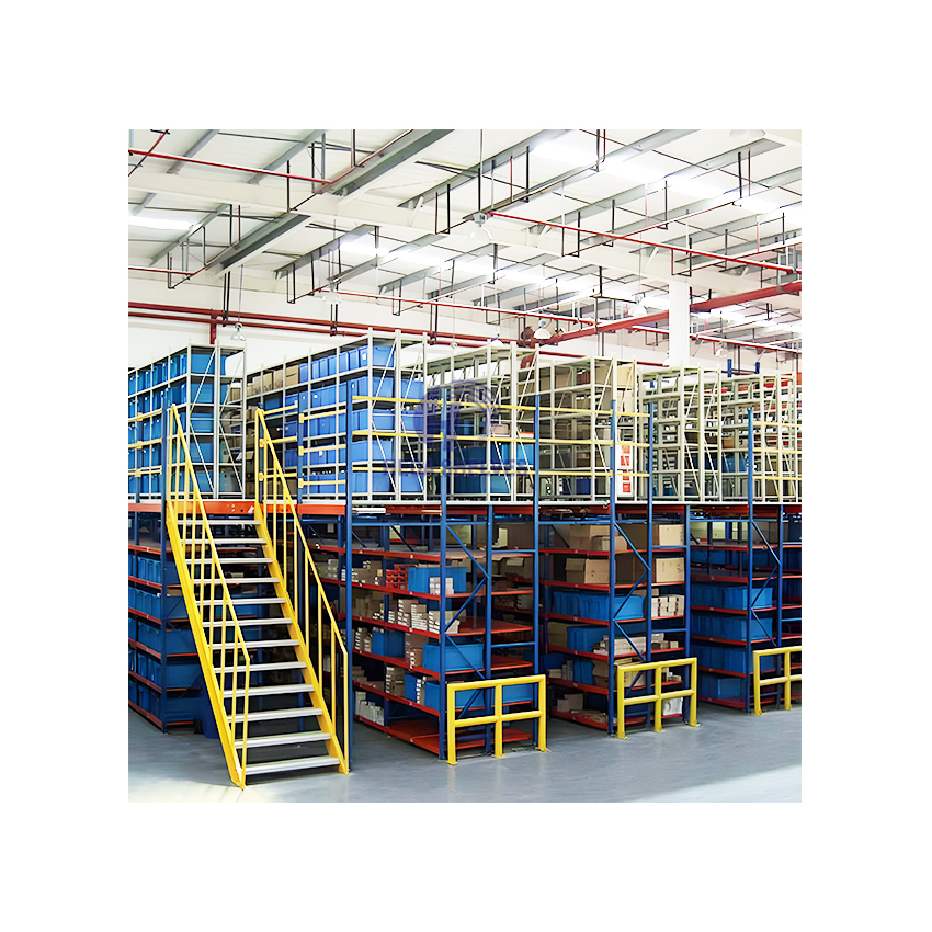 Multi-Tier Mezzanine Rack System Steel Platform Warehouse Storage Industrial Mezzanine Floor Racking System