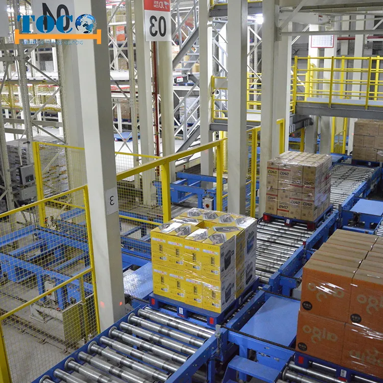 Warehouse Asrs Automatic Storage Racking System with Stacker Crane