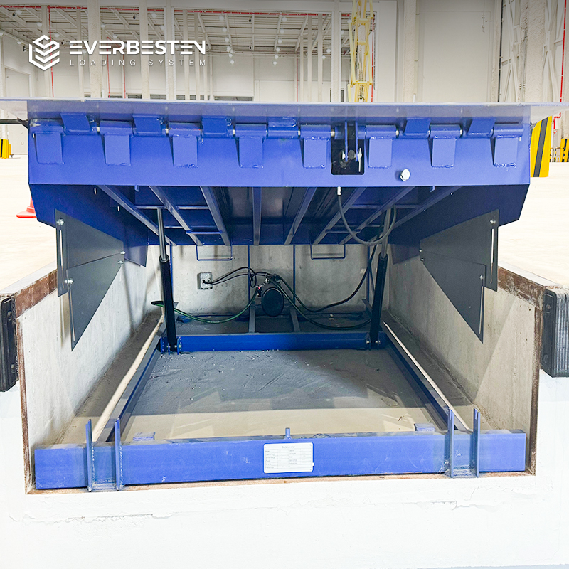 Everbesten Hydraulic Dock Leveler Heavy Duty Carbon Steel 6-20 Ton Loading Dock Equipment For Warehouse Logistics