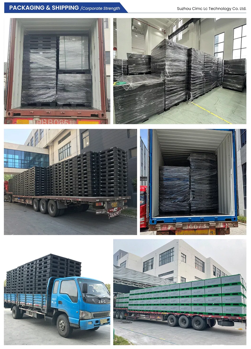 Industrial Logistic Sleeve Pack Container Factory Zc2300 Space-Saving Heavy Duty Plastic Pallet Collar Box