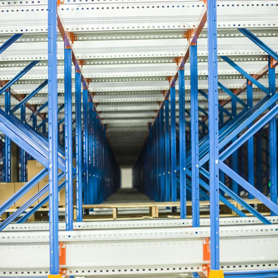 High Load Piled Outdoor Zinc-Coated Intelligent Warehouse Storage Loft Cantilever Slotted Frame Alloy Cargo Carrier Shuttle Rack
