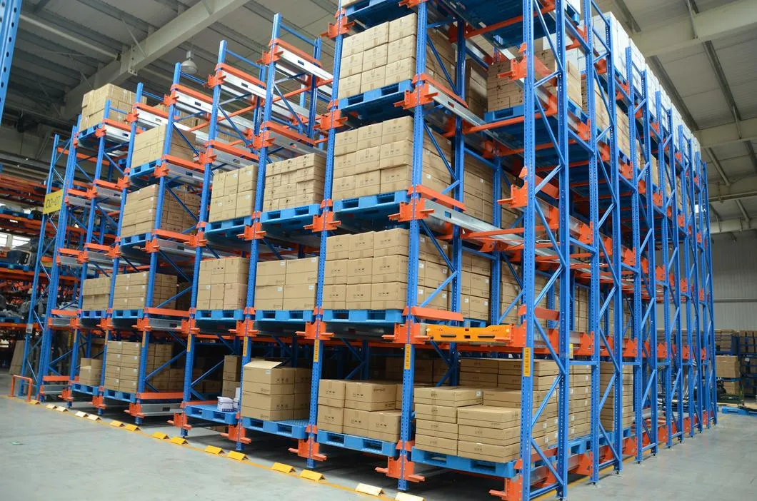 High Load Piled Outdoor Zinc-Coated Intelligent Warehouse Storage Loft Cantilever Slotted Frame Alloy Cargo Carrier Shuttle Rack