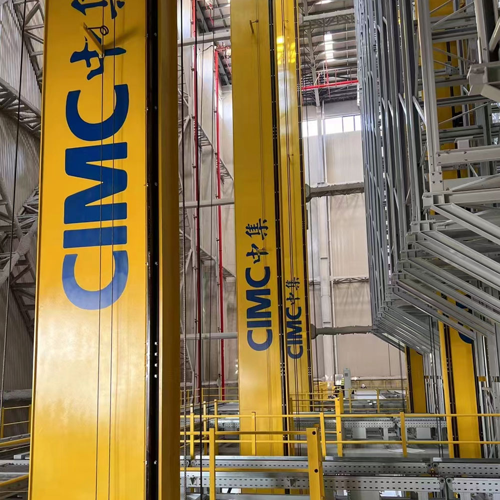 PTERIS Layer Automatic AS/RS U-Turn Stacker Crane Automated Storage Retrieval Racking System for Logistics Equipment Curved