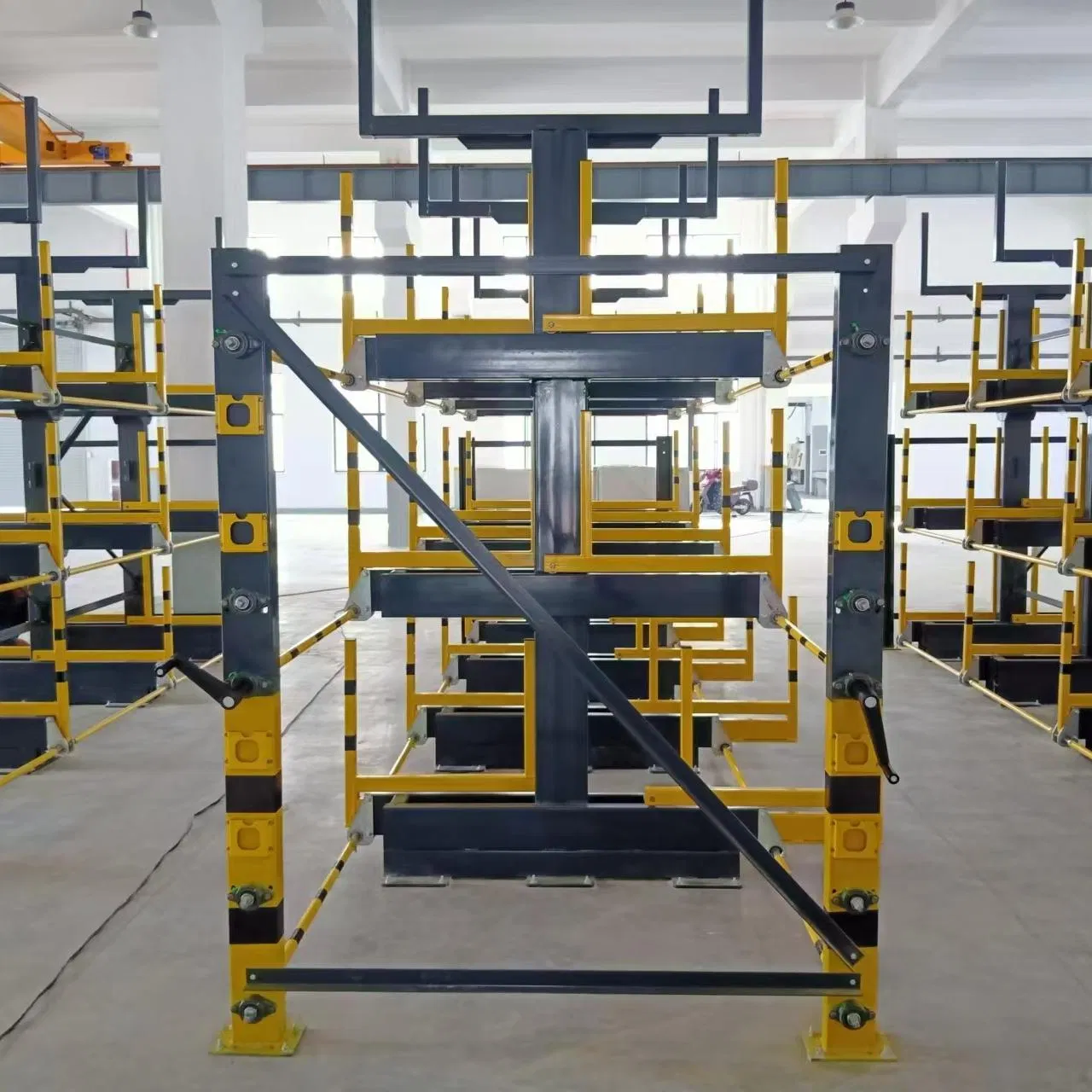 Multi-Layer Motorised Telescopic Cantilever Rack for Aluminum Profile Tube Storage