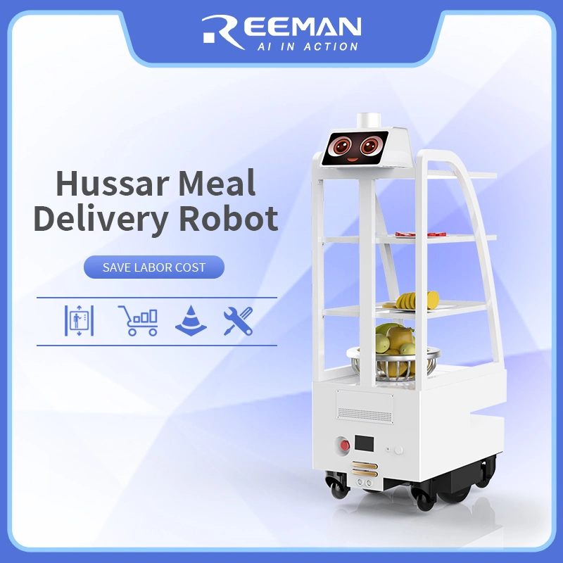 Commercial Food Delivery Robot Smart Navigation Restaurant Service Robot