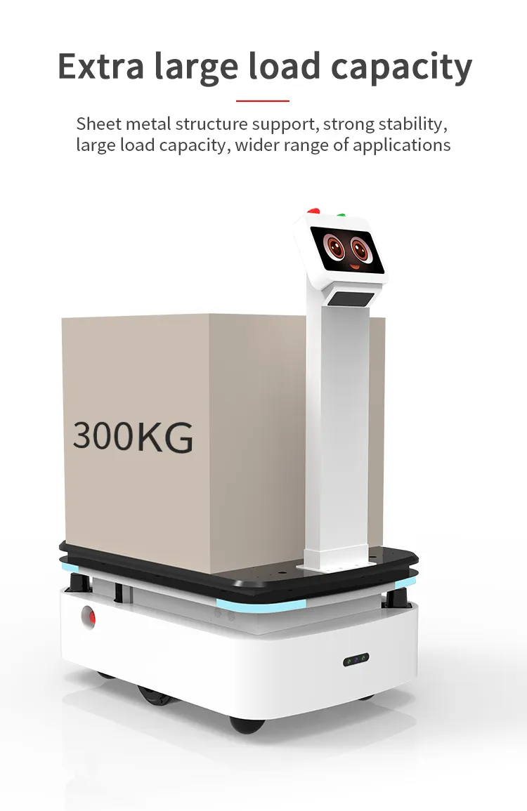 Indoor Factory Warehouse Material Delivery 300kg Agv Automated Guided Vehicle