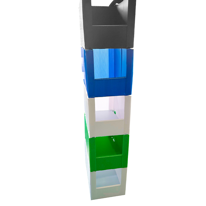 PP Hollow Open Front Coroplast Tools Box Heavy Duty Reusable Corrugated Corflute Plastic Warehouse Shelf Storage Boxes