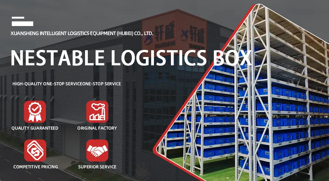 High-Impact Resistant, Foldable Plastic Pallet Box Collar Designed for Stamping Workshop Metal Sheet Transportation