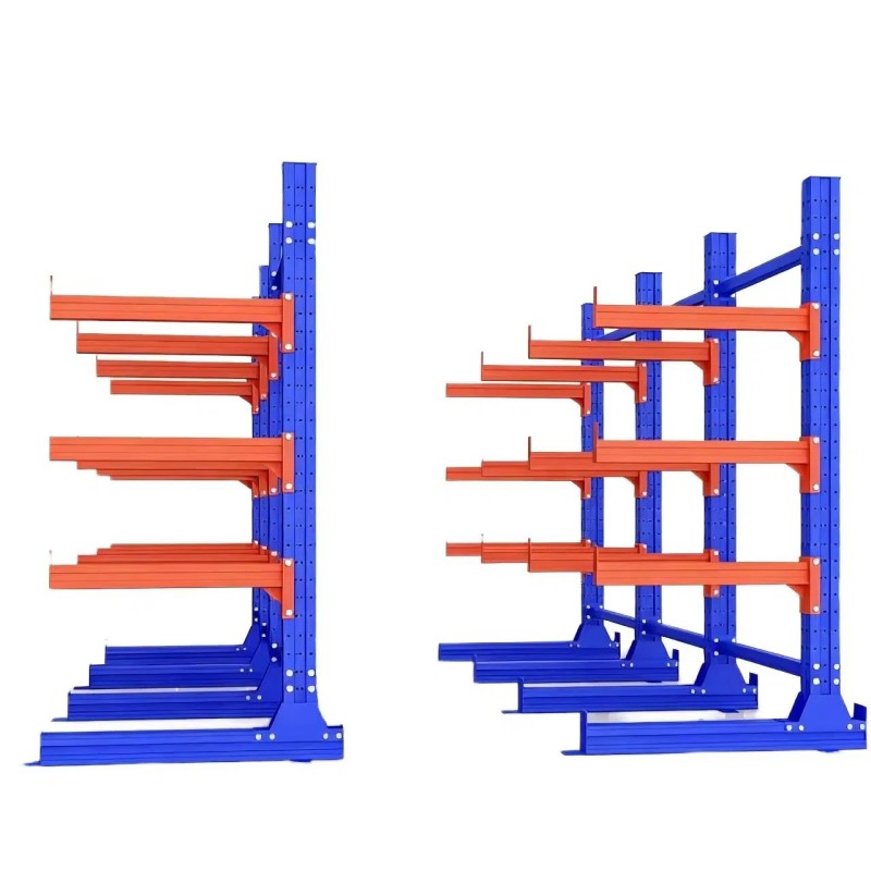 OEM/ODM Industrial Single Sided Versatile Heavy Duty Adjustable Steel Cantilever Racks for Pipe Storage