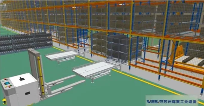 Automated warehouse construction case