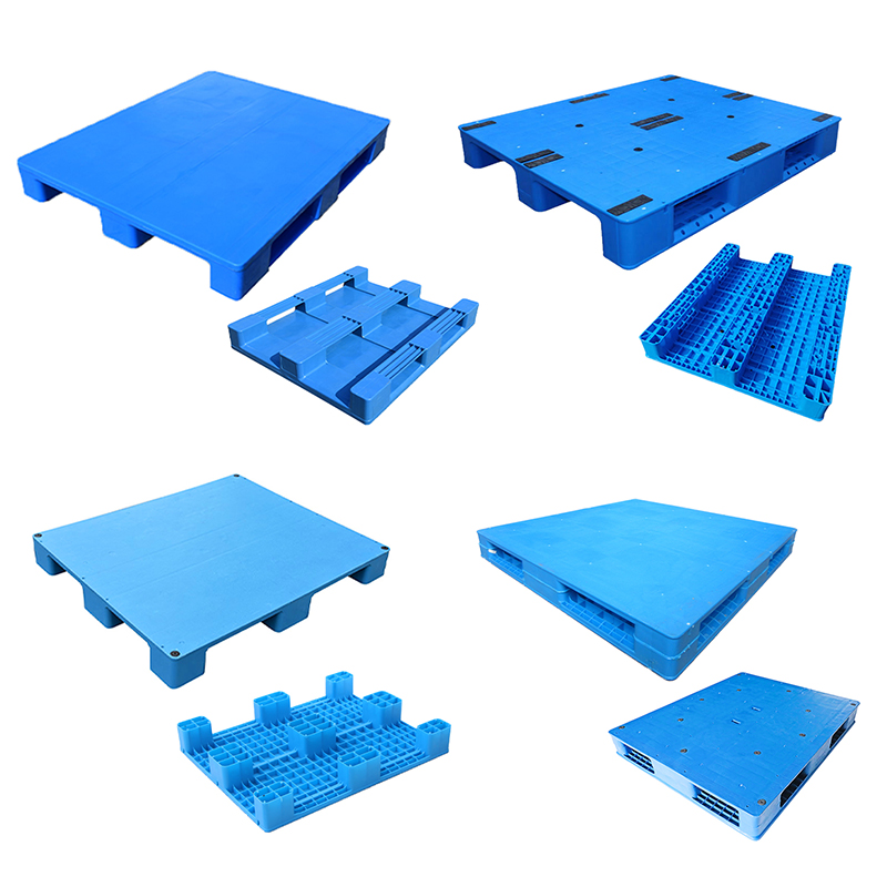 Heavy Duty 3 Runners Open Deck Single Double Face HDPE Made Racking Plastic Flooring Pallet For Warehouse Storage