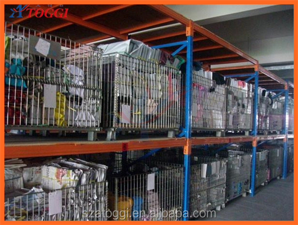 Foldable Euro Wire Mesh Storage Cage Pallet Basket Storage