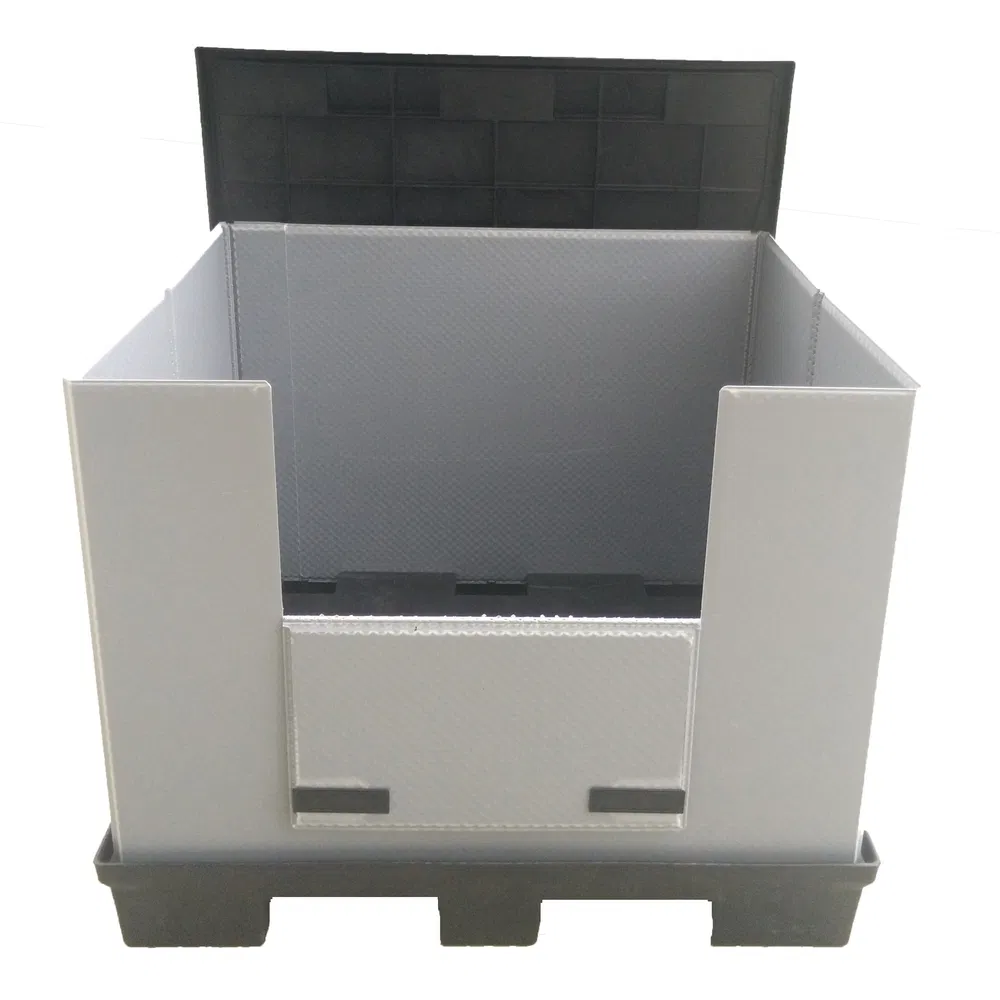 Industrial Logistic Sleeve Pack Container Factory Zc2300 Space-Saving Heavy Duty Plastic Pallet Collar Box