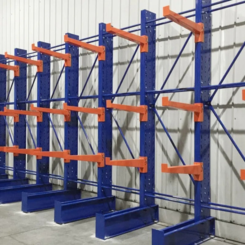 OEM/ODM Industrial Single Sided Versatile Heavy Duty Adjustable Steel Cantilever Racks for Pipe Storage