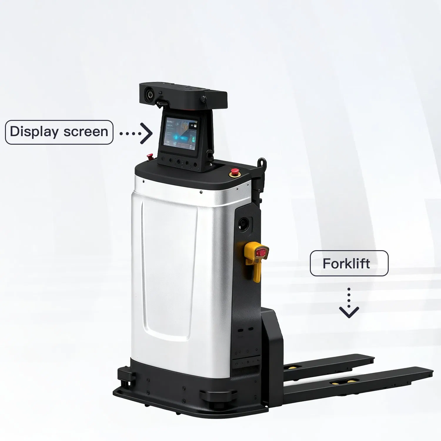 Agv Forklift Robot with Laser Slam Navigation for Heavy-Duty Warehouse Operations