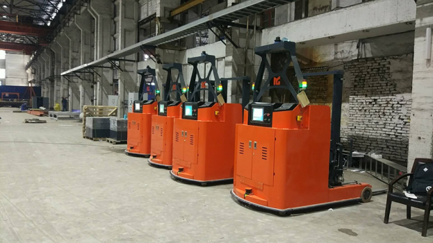 Industrial Warehouse Material Handling Slam Nature Automated Guided Vehicle Agv