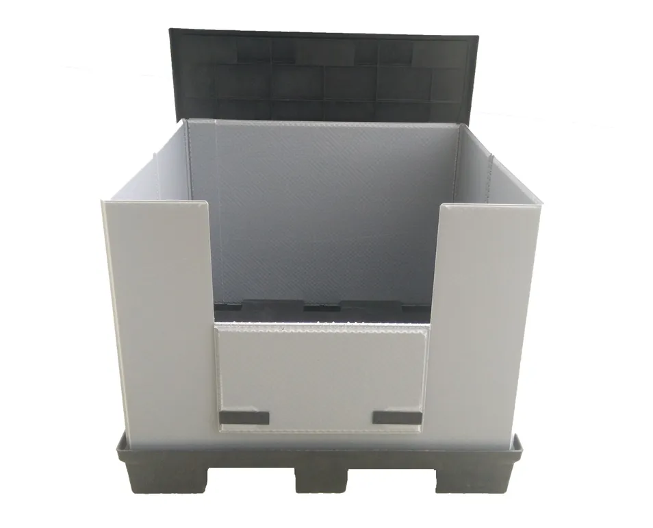 Industrial Logistic Sleeve Pack Container Factory Zc2300 Space-Saving Heavy Duty Plastic Pallet Collar Box