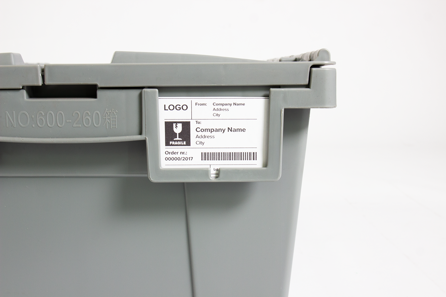 Insertable label design