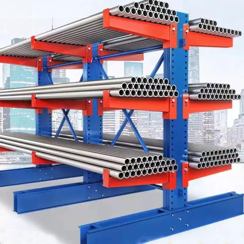 Warehouse Customized Steel Heavy Duty Cantilever Storage Racking for Tube Pipe