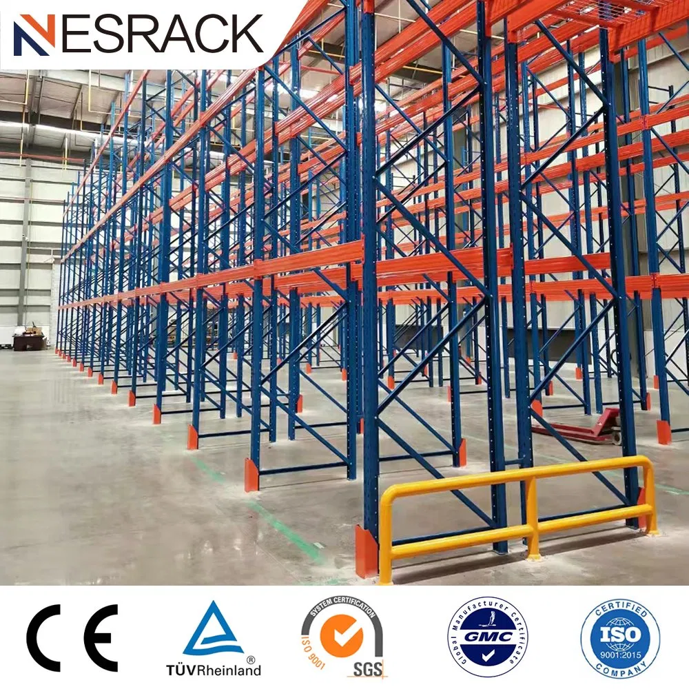 Selective Adjustable Steel Heavy Duty Pallet Rack Double-Deep Rack System for Warehouse Storage
