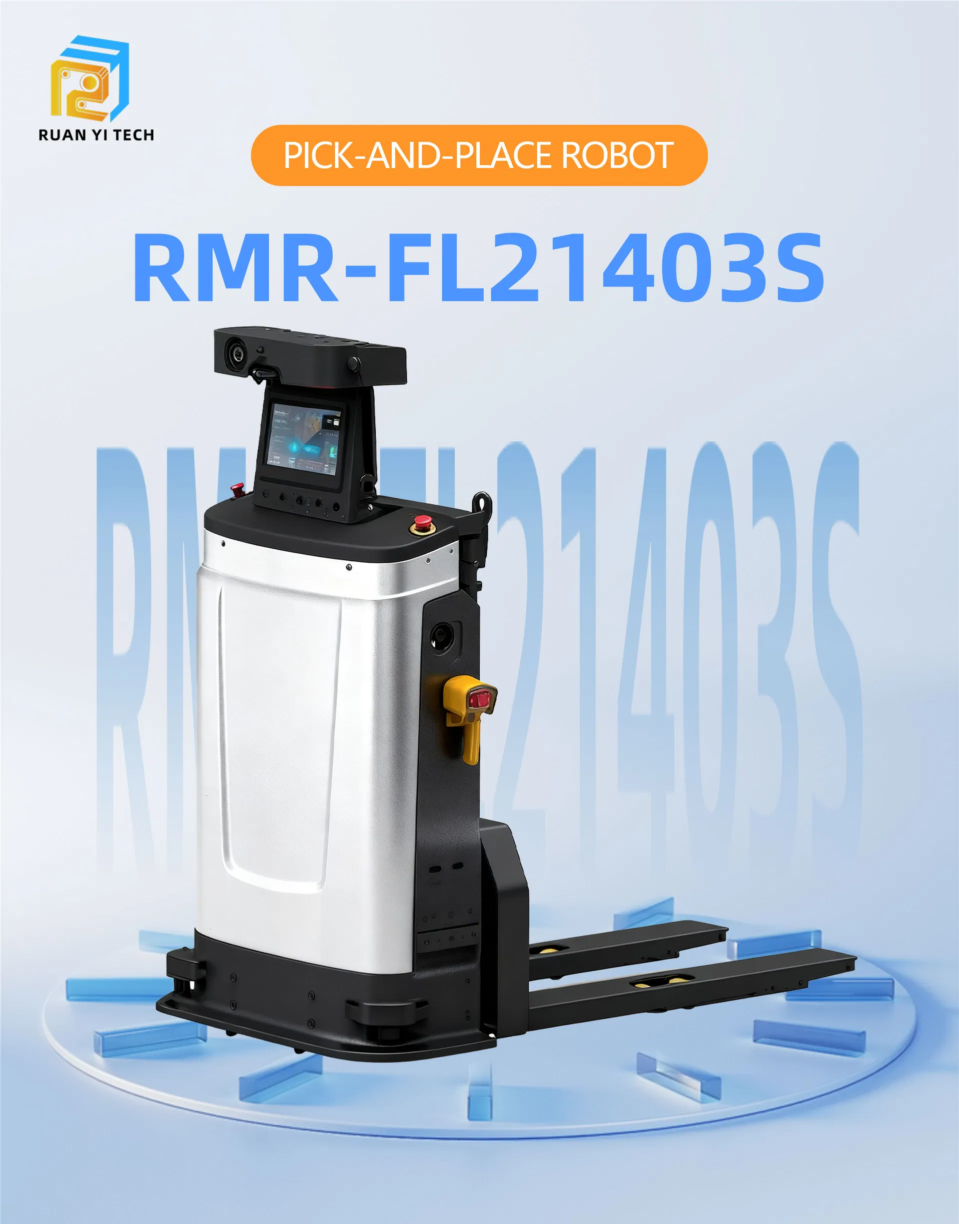 Heavy-Duty Laser AGV Forklift Robot for Warehousing