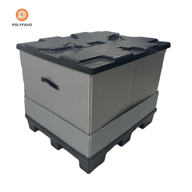 OEM ODM Customized Lightweight Heavy Duty Collar Sleeve Collapsible Z Fold Pallet Box