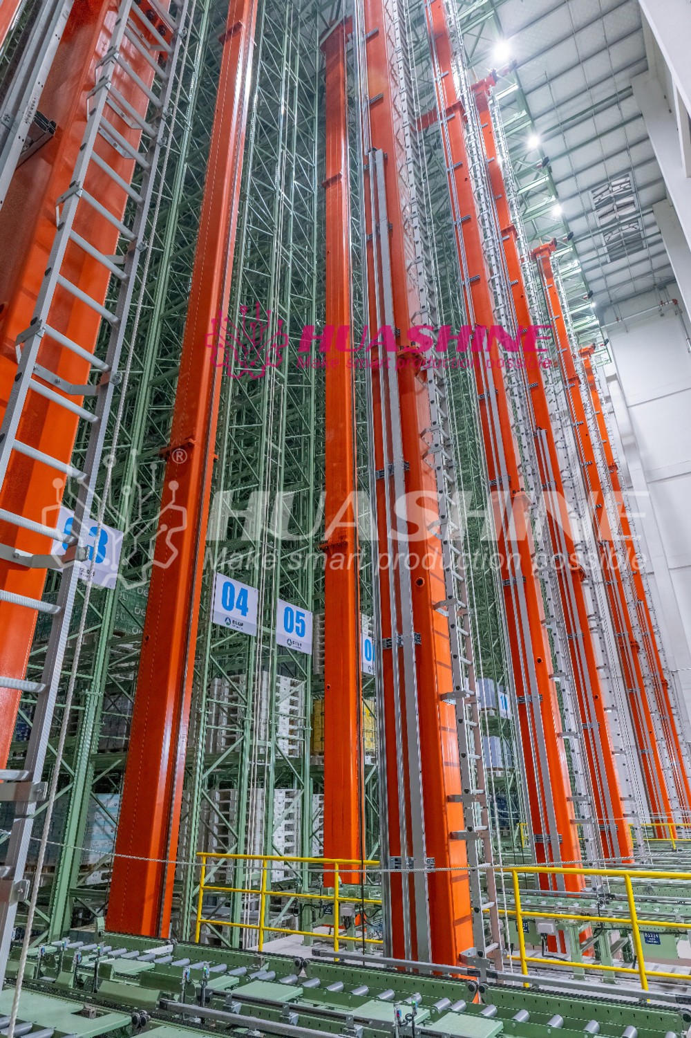 ASRS Widely Used at "SMART FACTORY" WITH SOFTWARE SCADA/LES/MES/WMS/WCS/LTCS/iMES at 4.0 INDUSTRY HUASHINE INTELLIGENT