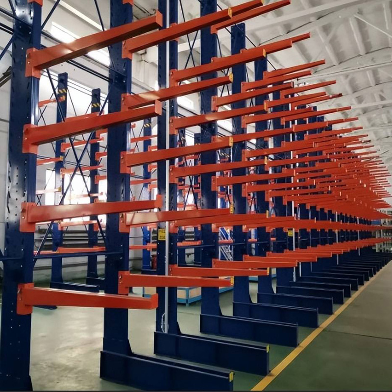 Heavy Duty High Capacity Adjustable Steel Cantilever Rack for Industrial Warehouse Storage