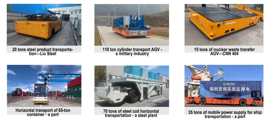 14 Ton Heavy Duty Agv Transfer Cart Backpack Agv Automated Guided Vehicle System