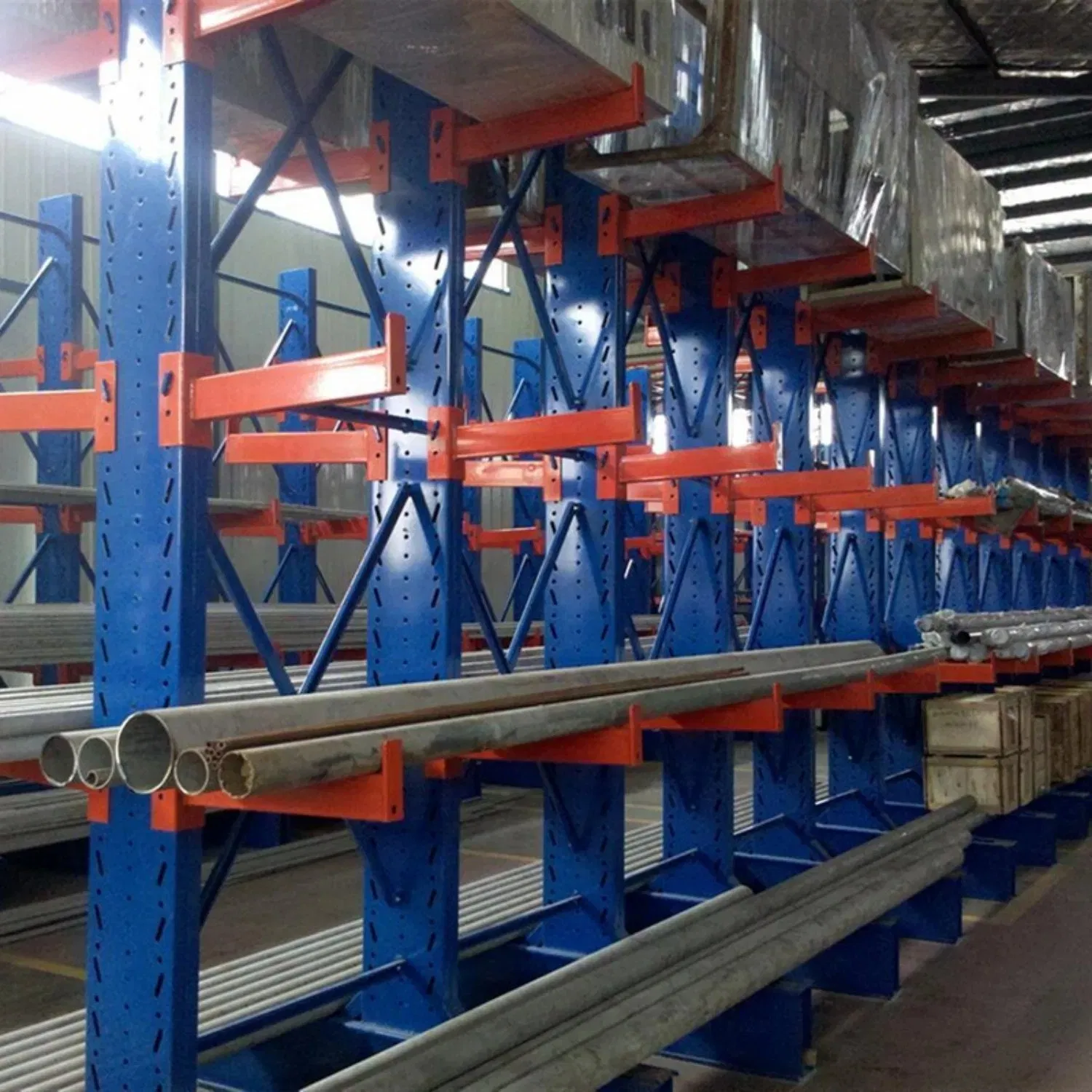 I-Beam Electrostatic Powder Coated Adjustable Cantilever Rack for Long Goods Storage