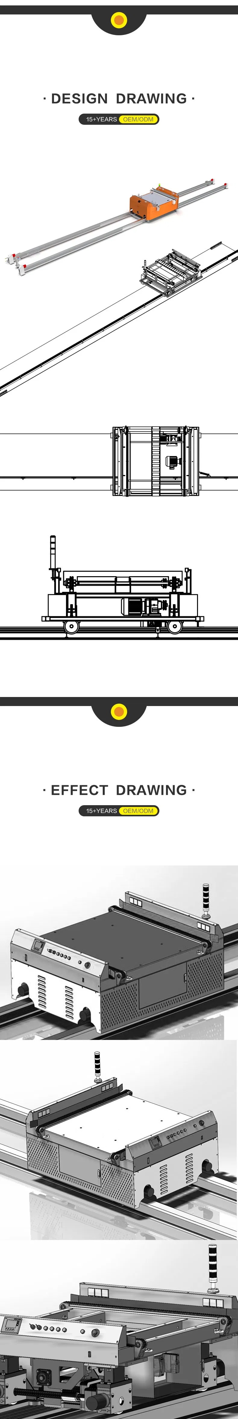 Automatic Transport Robot Platform Transfer Cart Vehicle Heavy Load Automated Guided Rail Agv