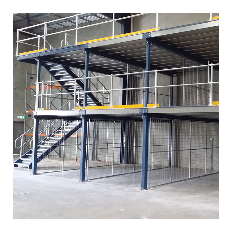 150 Square Meter Customized Attic Industrial Storage Pallet Racking 2 Floors Mezzanine Shelving Rack System Steel Platform